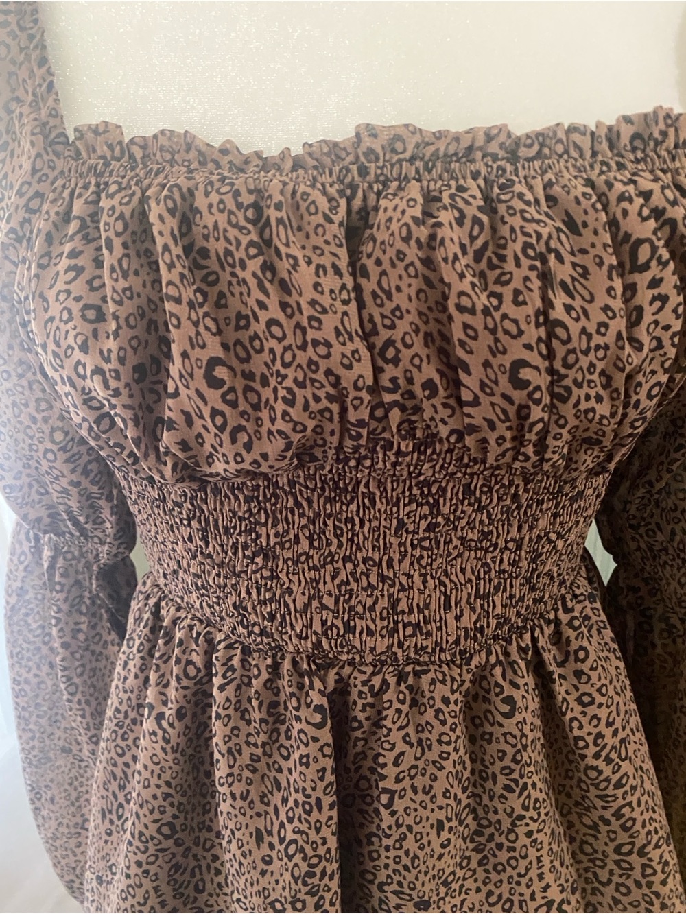 Leopard print mini romper - Picture 3 of 6
